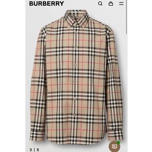 Burberry - Men’s Check Cotton Poplin Shirt